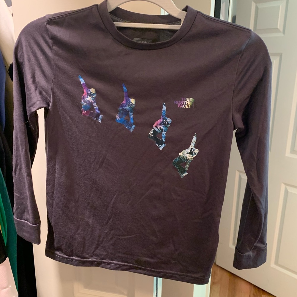 North Face boys long sleeve tee